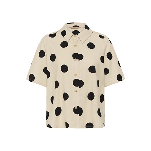 CULTURE CUTIKA SHIRT<br>Beige noir
