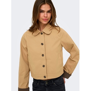 ONLY LORCHID LIFE CONTRAST JACKET OTW<br>Beige foncé