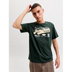 JACK AND JONES JJELOGO TEE SS ONECK 2 COL AW26 SN<br>Vert multi