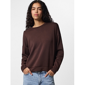 PIECES PCMICHELLE SCUBA LS TOP SWT NOOS BC<br>Marron