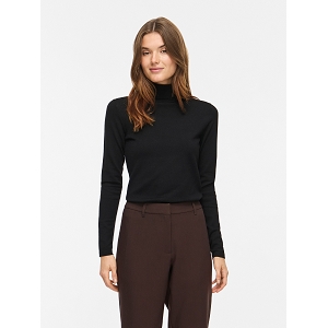 VILA VIMALU ROLLNECK LS KNIT TOP NOOS<br>Noir