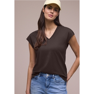  VNECK SHIRT W.BIG COLLAR<br>Marron  