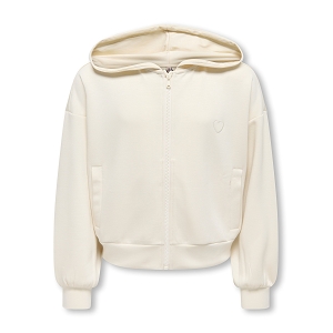  KOGADA HEART LS ZIP HOOD FR SWT<br>Ecru  
