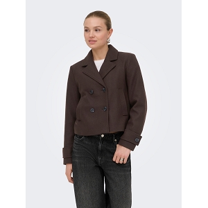 ONLY FREJA SHORT DB JACKET OTW NOOS<br>Marron