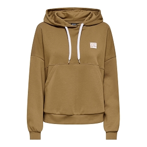 ONLY CAMI LS PATCH HOOD CS SWT<br>Camel