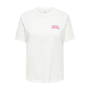 ONLY LOTUS SS TEE CS JRS<br>Blanc multi