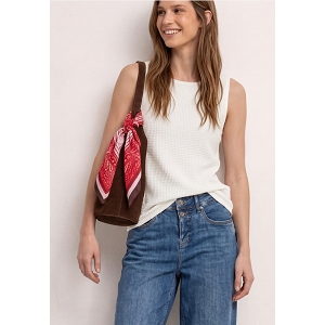 STREET ONE 2 IN 1 MESH TOP<br>Blanc