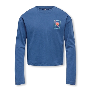 ONLY KIDS KOGOLI LIFE FLOWER LOOSE LS TOP FR JRS<br>Bleu multi
