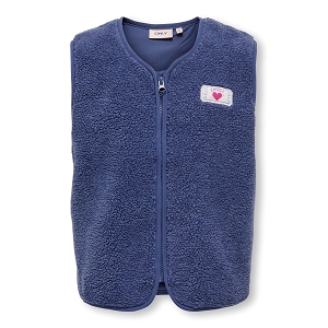 ONLY KIDS KOGBABY LIFE TEDDY ZIP VEST FR PNT<br>Bleu