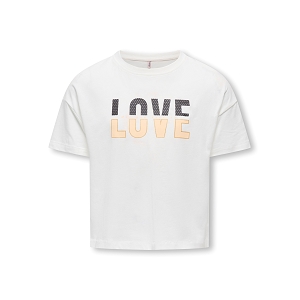  KOGANNA LIFE AMOURLOVE SS TEE FR JRS<br>Blanc  Inscription