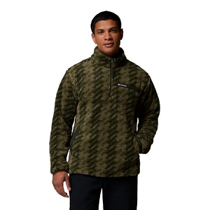 COLUMBIA RUGGED RIDGE™ HIGH PILE HALF ZIP<br>Kaki noir Polaire