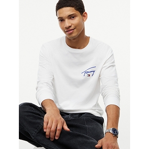 TOMMY JEANS SIGNATURECHESTTEELS<br>Blanc