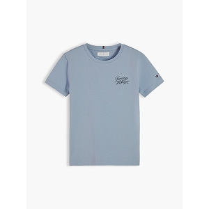 TOMMY JEANS KG0KG09633C1O  TOMMY HILFIGER SCRIPT TEE SS<br>Bleu ciel