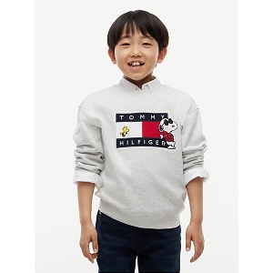 TOMMY JEANS KS0KS00764P09  PEANUTS CREWNECK<br>Gris