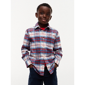 TOMMY JEANS KB0KB106620MS  CHECK SHIRT<br>Marine gris