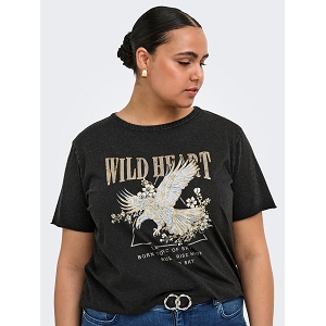 ONLY CARMAKOMA CARLUCY REG SS TOP JRS NOOS<br>Noir multi