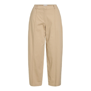 VILA VIRODA RW BARREL PANTS<br>Beige