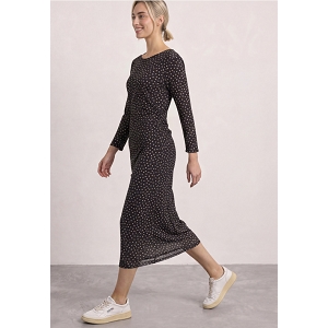 STREET ONE MESH DRESS_AOP<br>Marron