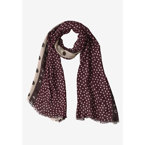 STREET ONE PRINTED MODAL LONGSCARF<br>Bordeaux multi