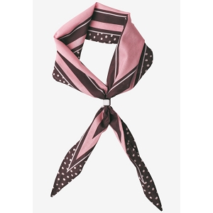 STREET ONE DIAMOND BANDANA WITH BEAD<br>Rose multi