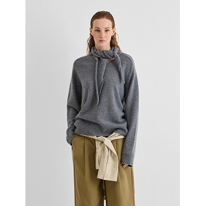 ROUGE EDIT ROUKATE LS VNECK KNITPF<br>Gris
