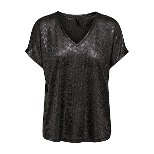 ONLY ONLMIRINDA SS VNECK TOP JRS<br>Noir