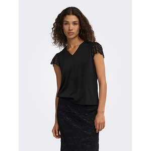 ONLY ONLLORIEN LACE CS VNECK TOP WVN<br>