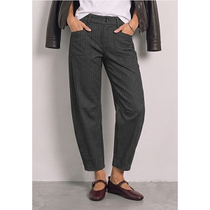 STREET ONE LTD QR_STYLE KARLIE_BARREL HERRINGBONE<br>Noir Velours