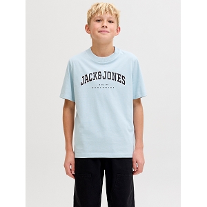 JACK AND JONES KIDS JJECALEB VARSITY TEE SS ONECK NOOS JNR<br>Bleu ciel