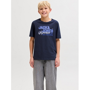 JACK AND JONES KIDS JJELOGO TEE SS ONECK 2<br>Marine multi