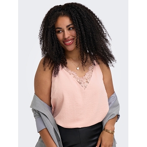 ONLY CARMAKOMA CARMETTA MIX LACE SINGLETWVN<br>Rose