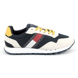  TOMMY JEANS RETRO RUNNER MIX<br>Marine jaune  