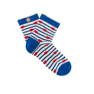 CABAÏA MARINIERE COEUR<br>Bleu rouge