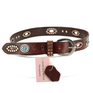 CHARLAY STONE BL 458 BUFF 34<br>Cognac Cuir lisse