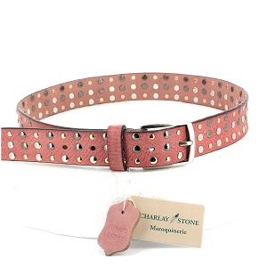 CHARLAY STONE BL 387 BUFF 34<br>Rose Cuir lisse