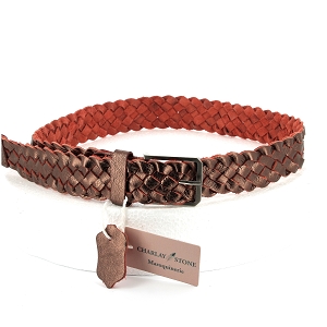 CHARLAY STONE BL 408 TRESSES 34<br>Marron bronze Cuir lisse