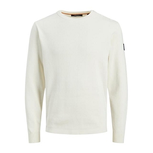 JACK AND JONES JPRBLUSCOUT KNIT CREW NECK PRAU22<br>Beige clair