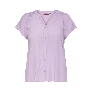 ONLY CARMAKOMA CARKRIA SS SHIRT<br>Violet clair