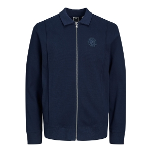  JCOCHAIN SWEAT ZIP POLO LS<br>Marine  