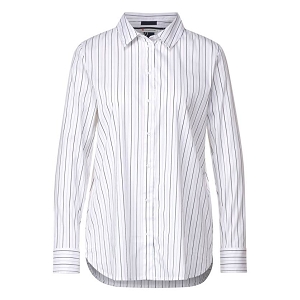  STRIPED OFFICE LONGBLOUSE<br>Blanc multi  Rayures