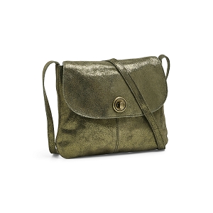 19561 PCTOTALLY LARGE LEATHER PARTY BAG NOOS:Kaki/Cuir lisse/Uni