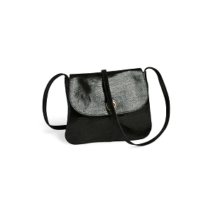 PIECES PCTOTALLY LARGE LEATHER PARTY BAG NOOS<br>Noir Cuir lisse