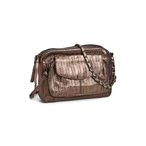PIECES PCNAINA LEATHER CROSS BODY FC NOOS<br>Marron Cuir lisse