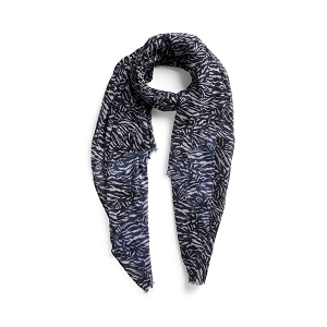  PCELFRIDA LONG SCARF FC<br>Gris multi  Zèbre