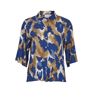  VIGALTA TOGA 34 SHIRTLC<br>Bleu marron  Imprimé