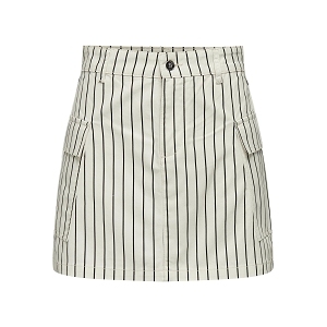  MAXINE HW STRIPE CARGO SKIRT PNT<br>Beige multi  Rayures