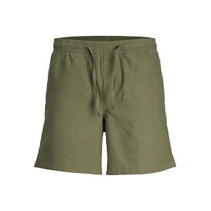 JACK AND JONES JPSTJAIDEN JJSUMMER LINEN BLEND SHORT SN<br>Kaki Lin