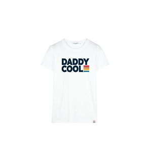  TSHIRT ALEX DADDY COOL<br>Blanc  Inscription