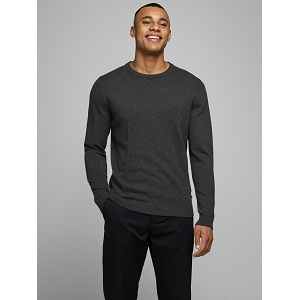  JJEBASIC KNIT CREW NECK<br>Anthracite  