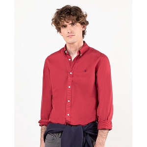  CAMISA TWILL GARMENT DYED<br>Rouge  